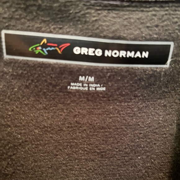 MEN’S GREG NORMAN ~ THE SHARK 🦈 ~  1/4 Button Neck Golf Sweater  ~ SIZE MEDIUM - Picture 5 of 11